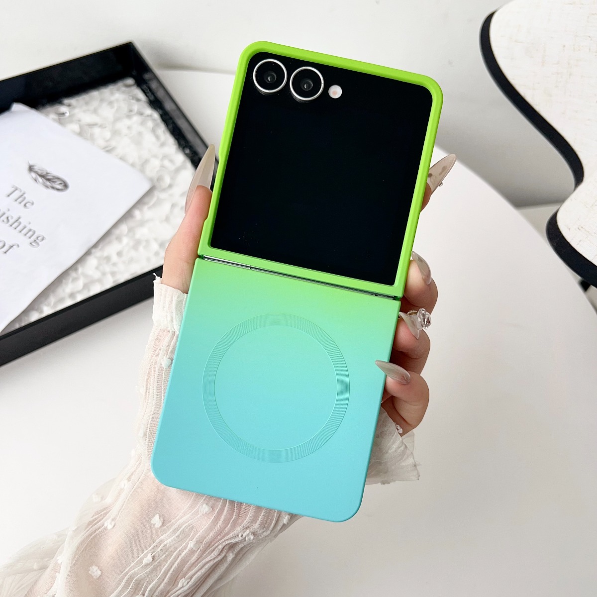Gradient Liquid Silicone Soft  - Liquid Silicone Magnetic Phone Case review and price